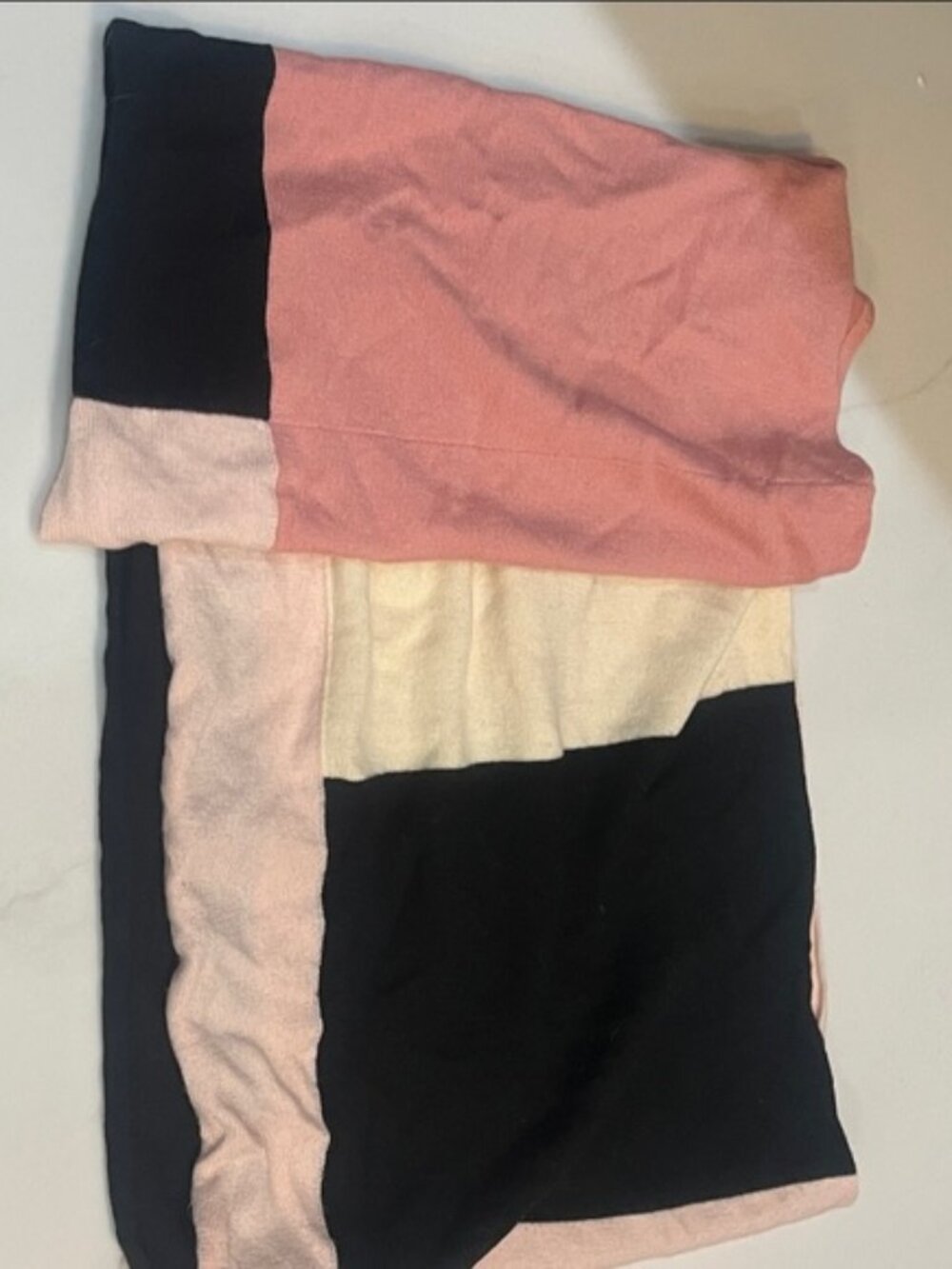 Kate Spade Pink and Black infinity Scarf